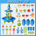 thumbnail image 2 of 3 in 1 Water Table for Toddlers 1-3 3-5 4-8, Summer Outdoor Beach Outside Backyard Activity Sensory Kids Sand and Water Table, Birthday Party Gifts for Kids Boys and Girls Ages 3 4 5 6 7 8, 2 of 16