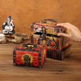 thumbnail image 4 of Nueva caja de almacenamiento de Halloween, caja de regalo divertida de Halloween con asa, caja de madera del tesoro con forma de calavera y calabaza, 4 of 5