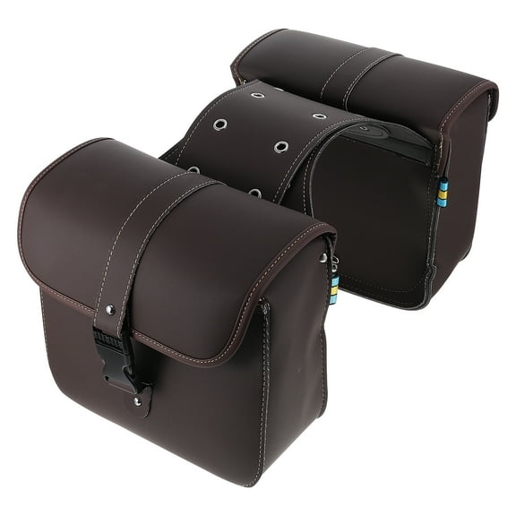 OUNONA Motorcycle Bag Side Bags Saddlebags Bike Luggage Tool Coffee