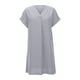 thumbnail image 3 of WILLBEST Vestido Playero De Lino De Color Liso De Verano Para Mujer, Manga Corta, Cuello En V, Botones, Ligero, Transpirable Y Elegante, Informal, Para Vacaciones, Viajes Y Uso Diario., 3 of 3