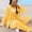Yellow, variant on Sakmal Winter Flannel Nightgowns for Women Pink Plus Size Nightwear Long Sleeve Crew Neck Ladies Nightgowns L