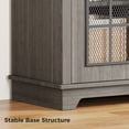 thumbnail image 7 of JULY'S SONG Sideboard Buffet Cabinet with Storage, Modern Black Kitchen Buffet with Metal Mesh Door & Adjustable Shelf, Wood Credenzas for Living Room, Dining Room, 7 of 7