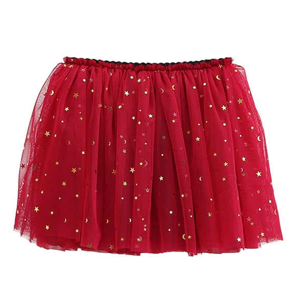 adviicd Dance Skirts for Girls Dance Tutu Dresses for Toddler Girls Birthday Outfit Fluffy Soft Tulle Skirt Ballet Princess Dresses (Red,2-3 Years)