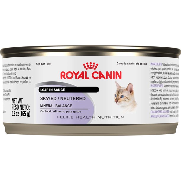 (Case of 24) Royal Canin Feline Health Nutrition Spayed/Neutered Loaf
