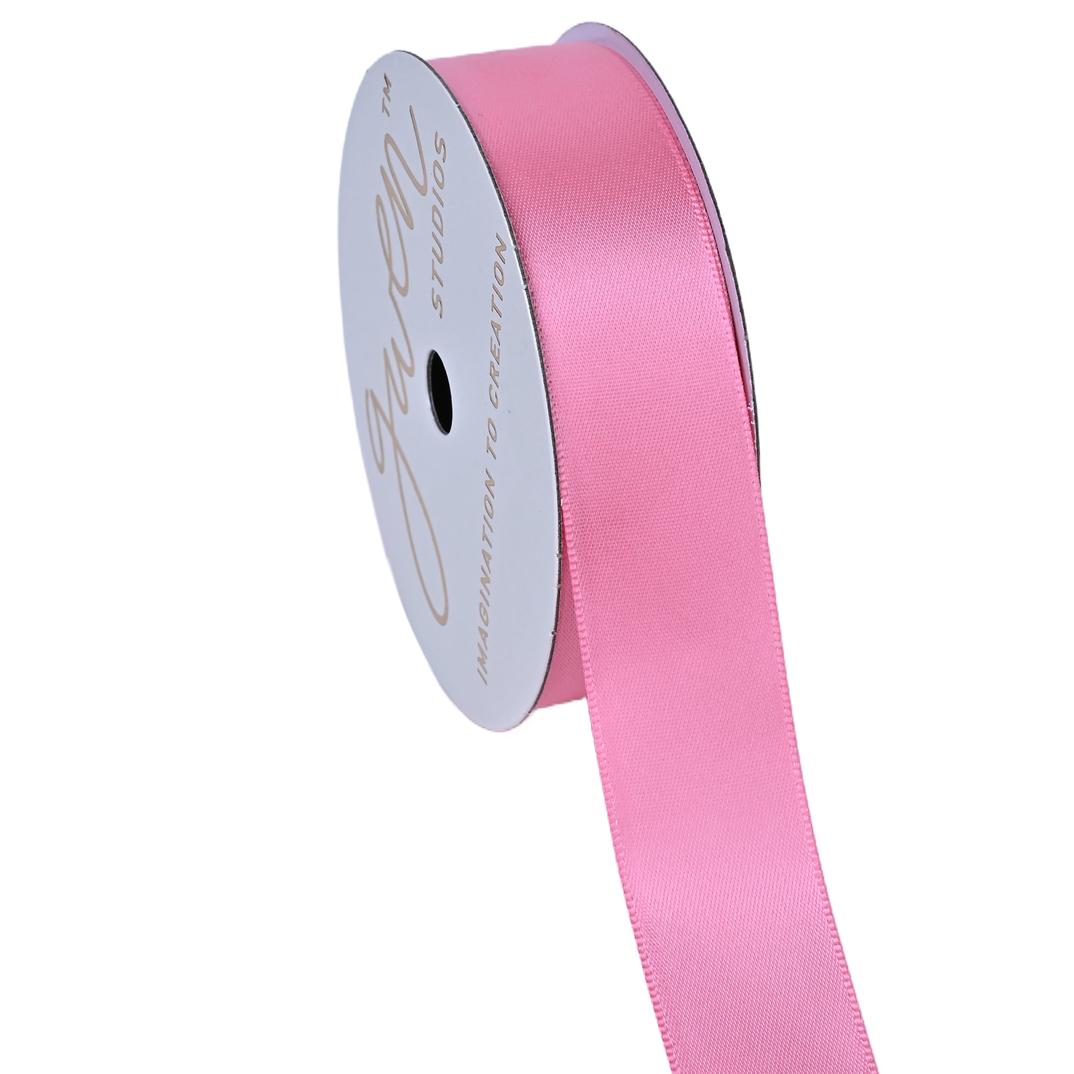 Gwen Studios 7/8" Coral Satin Ribbon, 6 Yards