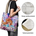 thumbnail image 3 of Winx Club Bolso de tela con estampado de lienzo para mujer, bolsa de compras reutilizable y estética, con cremallera interior, regalo para mujer,40*45cm., 3 of 6