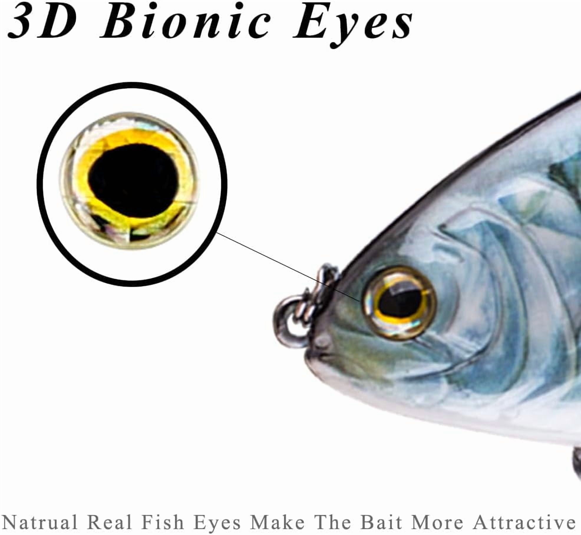 ABPETE Sinking 2-Jointed Glide Bait – Realistic Multi-Segment Soft Lure for Bass, Pike & Walleye Fishing