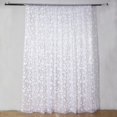 thumbnail image 5 of BalsaCircle 8x8 feet Silver Embroidered Leaves Sequined Tulle Backdrop Curtain Panel Party Events Decorations, 5 of 8