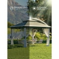 thumbnail image 4 of 11x11FT Pop Up Canopy Tent with Mosquito Net,Waterproof & UV Resistant Outdoor Gazebo Canopy , Easy Setup Shelter for Patio,Backyard,Garden, and Events, 4 of 8
