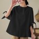 thumbnail image 2 of Vestidos Casuales Para Mujer, Blusas De Mujer De Moda Camiseta de manga corta para mujer, holgada e informal, 2 of 9
