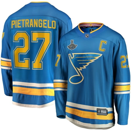 Alex Pietrangelo St. Louis Blues Fanatics Branded 2019 Stanley Cup Champions Alternate Breakaway Player Jersey -