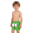 thumbnail image 4 of ITSAME Boys Swim Trunks, Drawstring Quick-Dry Lightweight Summer Fashion Printed Beach Shorts Green 12-13T, 4 of 8