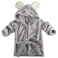 thumbnail image 3 of Cute Boy Girl Animal Design Bathrobe Baby Hooded Night-Robe Bath Towel Infant Honey, 3 of 4