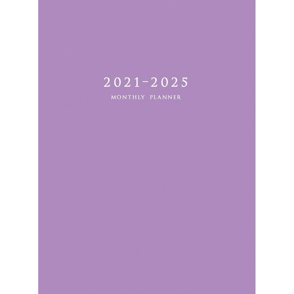 20212025 Monthly Planner Large Five Year Planner with Purple Cover (Hardcover)