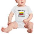 thumbnail image 2 of I'm Not Yelling, I'm Ecuadorian Baby Bodysuits Newborn Clothes (White, 6-12 Months), 2 of 5