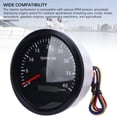 thumbnail image 3 of M Buder 110mm 4.33 in Auto Marine Tachometer 4000 RPM Gauge with Hour Meter 7 Color LED Backlight for RV Truck Tractor Boat DC 9-32V Black Dial Black Bezel, 3 of 9