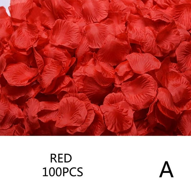 Rose Petal Romantic Fake Rose Flowers Silk Dried Artificial Flowers Simulation Rose Petals For Z2q9 Walmart Com