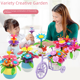thumbnail image 1 of Rompecabezas para niños, juego de juguetes de jardín, rompecabezas versátil, bricolaje, inteligencia, arreglos florales, juguetes para niñas, 1 of 3