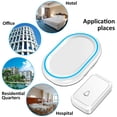 thumbnail image 6 of Wireless Doorbell Kit, Waterproof Door Bell Chime for Home at Over 1000 Feet Range Operating with 58 Melodies, LED Flash, 4 Levels Adjustable Volume, 1 Push Buttons & 1 Receivers,White, 6 of 10