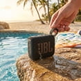 thumbnail image 5 of JBL Go 4 Portable Bluetooth Speaker, Built-in Battery, Waterproof and Dustproof - Black (JBLGO4BLKAM) + USB-C Adapter + MicroFiber Cloth (International Model), 5 of 8
