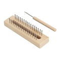 thumbnail image 3 of Knitting Loom, Easy To Use Sturdy Rectangle Portable 32 Peg Wooden Knitting Loom  For Gloves, 3 of 8