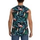 thumbnail image 4 of Fotbe Flamingos And Birds Men's Camiseta sin Mangas Estampada para Hombres, Playera Casual para Gimnasio, Entrenamiento, Playa-3X-Large, 4 of 7