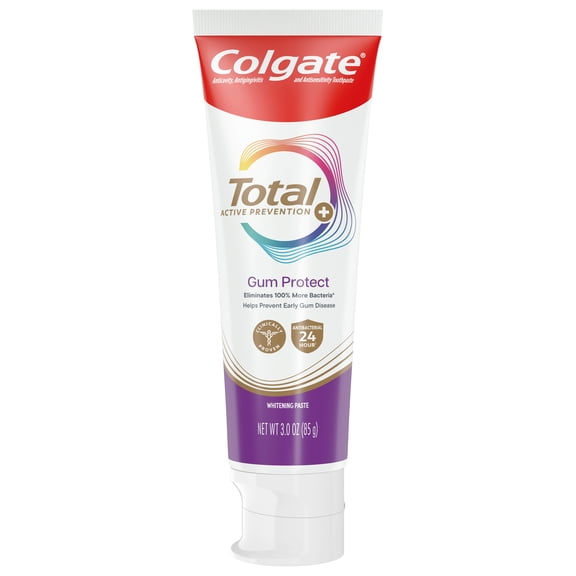 Colgate Total Active Prevention Gum Protect Whitening Toothpaste, 3.0 oz