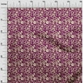 thumbnail image 3 of oneOone Rayon Purple Fabric Abstracts Sewing Craft Projects Fabric Prints By Yard 56 Inch Wide, 3 of 5