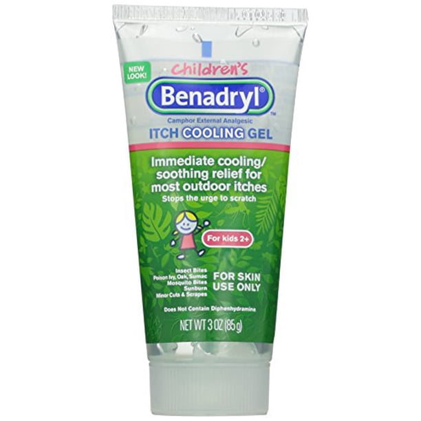 2 Pack Benadryl Children S Anti Itch Cooling Gel 3oz Each Walmart Com Walmart Com