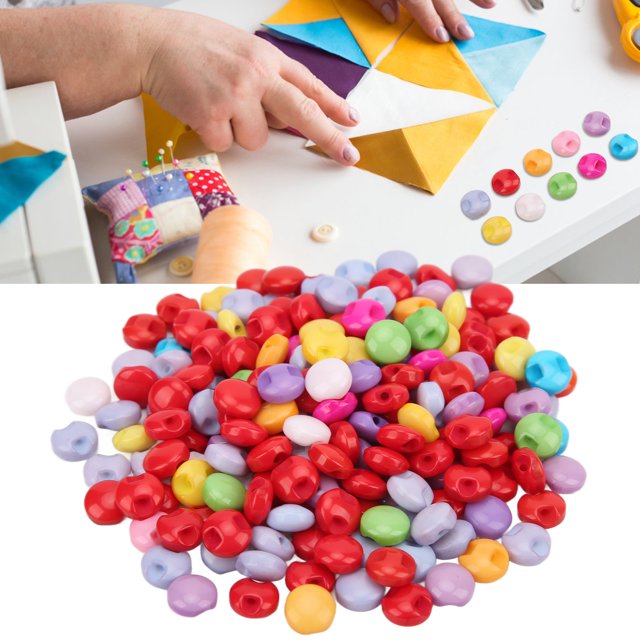 Household Button, Durable Resin Buttons Waterproof Rich Colors 9MM For Artware For DIY For Garment Sewing