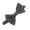 Black, variant on Baby Chambray Adjustable Pre-Tied Bow Tie - Natural