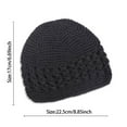 thumbnail image 2 of Crochet Beanie Hollow Out Cap for Women (Black One Size), 2 of 2