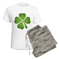 thumbnail image 5 of CafePress - Ireland Irish Clover Women's Light Pajamas - Women's Short Sleeve Print T-Shirt and Pants Light Cotton Pajama Set, 5 of 7