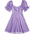 thumbnail image 2 of Vestido de fiesta de manga larga con estampado de leopardo para mujer Púrpura XL Extra amplio Púrpura XL Extra amplio Xishao ropa, 2 of 2
