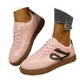 thumbnail image 3 of NOKIO Women's Retro Sneakers Fashion 𝖫a𝖼e Up Athlet𝗂c Shoes Casual Non-S𝗅ip Walking Shoes Lightweight Daily Walking Shoes for Back to College, 3 of 9