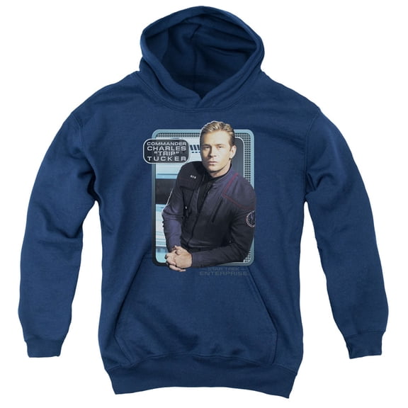 Star Trek - Trip Tucker - Youth Hooded Sweatshirt - Large