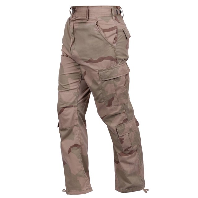Rothco Camo Tactical BDU Pants - Tri-Color Desert Camo, Small