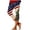 Beige, variant on Women's High Waist Yoga Pants Patriotic Print Compression Capri Leggings For 4th of July Workout And Fitness