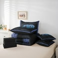 thumbnail image 5 of Homewish Adult Wildlife Bear Twin Bedding Sets 7-Piece, Rustic Lodge Cabin Bedding Comforter Set, Animal Wildlife Reversible Sheet Sets, Breathable Home Decor, 5 of 7
