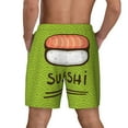 thumbnail image 4 of Goofa Fresh Sushi Printed Men's Swim Trunks Board Shorts Quick Dry Mens Swimming Trunks with Compression Liner,Breathable Fit Hawaii Beach Shorts-XX-Large, 4 of 9