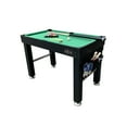 thumbnail image 6 of KICK Defender 48″ 10-in-1 Multi-Game Table (Black) - Combo Game Table Set - Foosball, Billiards, Glide Hockey, Ice Hockey, Table Tennis, Chess, Backgammon, Draughts, Bowling, Shuffleboard for Family, 6 of 13