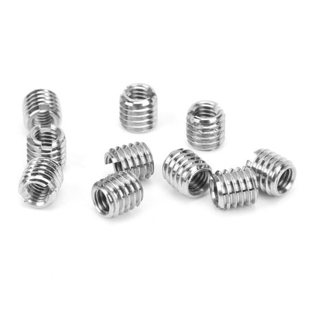 

YOUTHINK Thread Repair Tool Male Female Thread Reducing Nut 10Pcs Thread Inserts Male Female Reducing Nut Stainless Steel Repair Tool Fastener Hardware