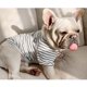 thumbnail image 4 of Ropa para padres e hijos a rayas para perros y adultos, camiseta, chaleco bonito para mascotas, ropa de verano de manga corta para perros pequeños, niños y niñas-2 piezas ER, 4 of 5