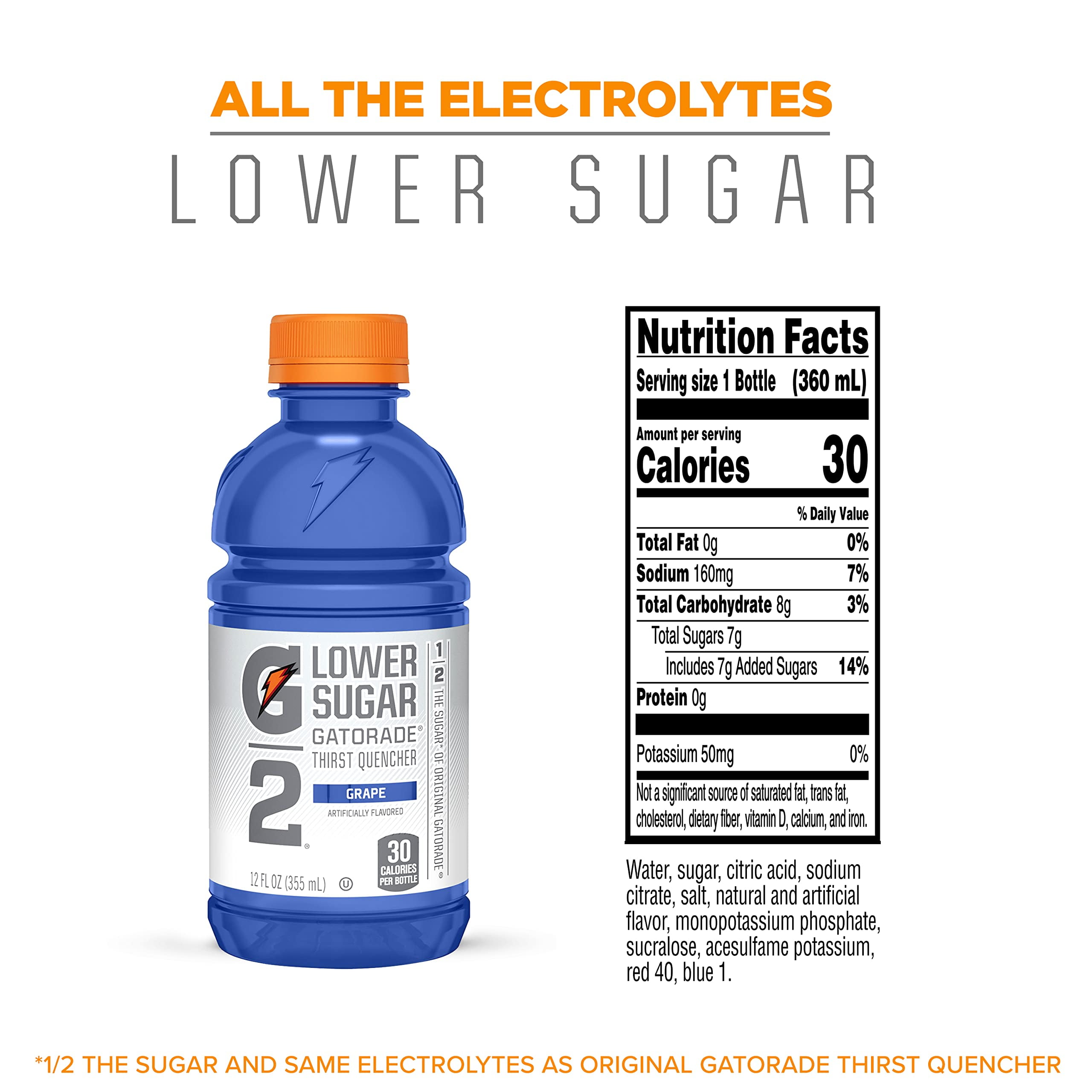 Pack of 2 - Gatorade G2 Grape, 12 Fl Oz (Pack Of 12)