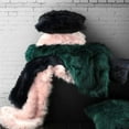 thumbnail image 6 of Luxury Plush Faux Fur Throw Blanket, Long Pile Brown with Black Tipped Blanket, Super Warm, Fuzzy, Elegant, Fluffy Decoration Blanket Scarf for Sofa, Armchair, Couch and Bed, 50''x 60'', 6 of 6