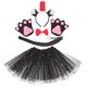 thumbnail image 1 of KAKOWELY 1 juego de diadema de animal, disfraz de gato con cola de gato, pajarita, falda de tutú, guantes para fiesta, 1 of 5