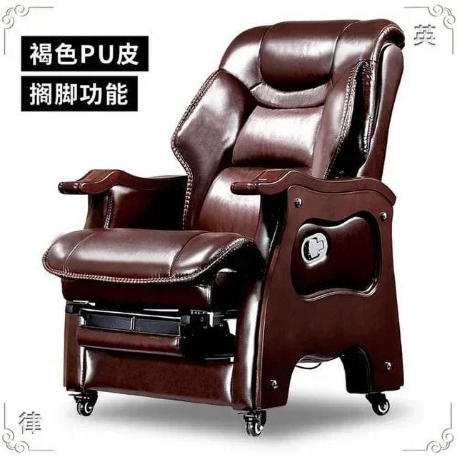 Boss Massage Office Chair Ergonomic Recliner Wheels Relax Relaxing Armchairs Library Fashion Cadeira Presidente Office Furniture My Lux Decor Round
