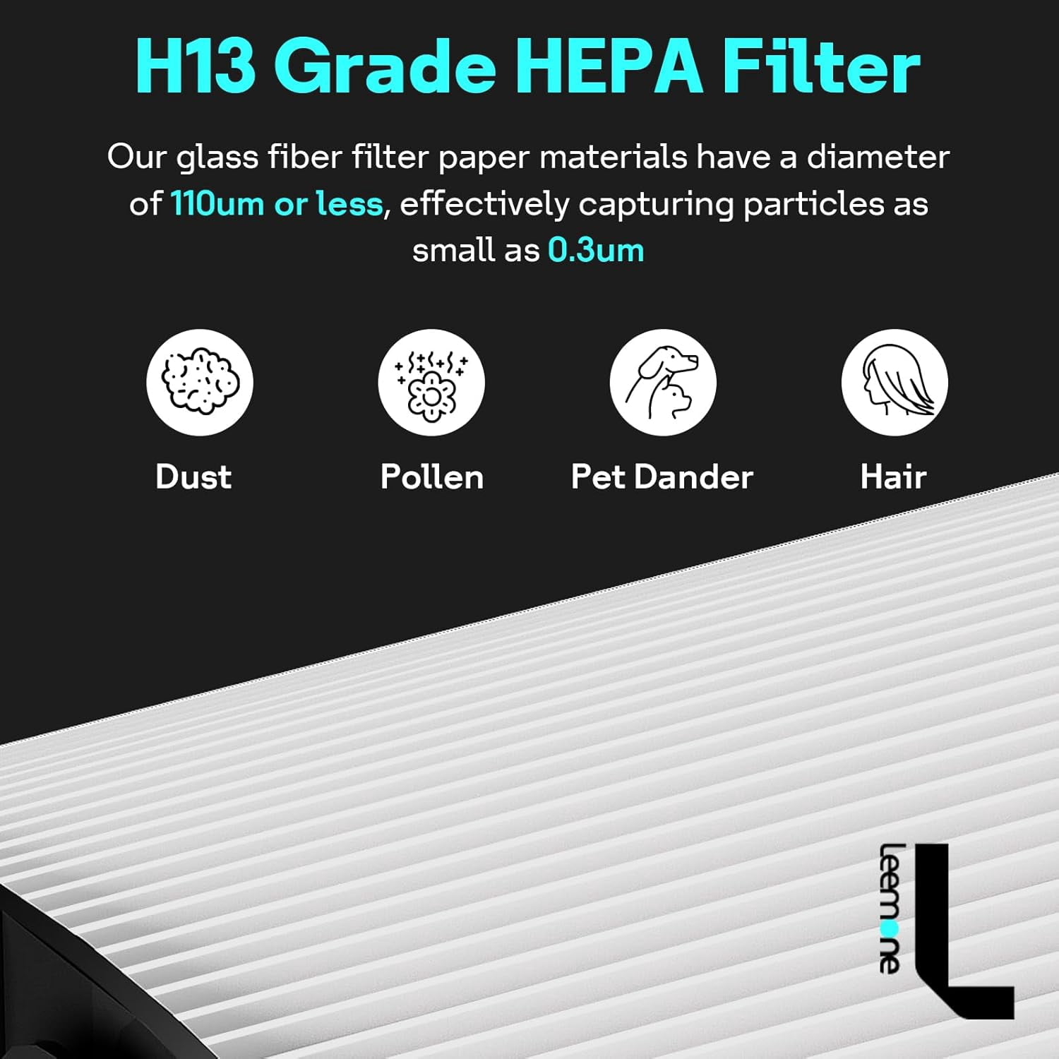 True HEPA+Carbon Filter 2-Pack Replacement for PH01 PH02 PH03 HP06 TP06 HP07 TP07 HP09 TP09 HP10 TP10 360 ° Combi Glass Purifying Fans, Compatible with Pure Cool Hot Air Puri-fier