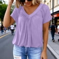 thumbnail image 4 of 2026 Womens Short Sleeve Tops Casual Summer Blouses Trendy, 4 of 6