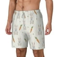thumbnail image 2 of Balery Retro Rabbit Mens Swim Trunks Swim Shorts for Men Quick Dry Inseam Beach Shorts with Compression Liner Pocket-X-Large, 2 of 9